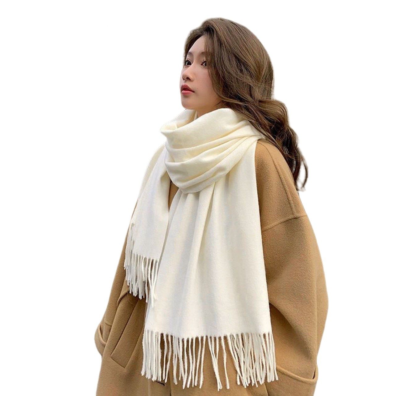 Coonoor Modeschal Winter Warme Schal,Oversized Fransen günstig online kaufen