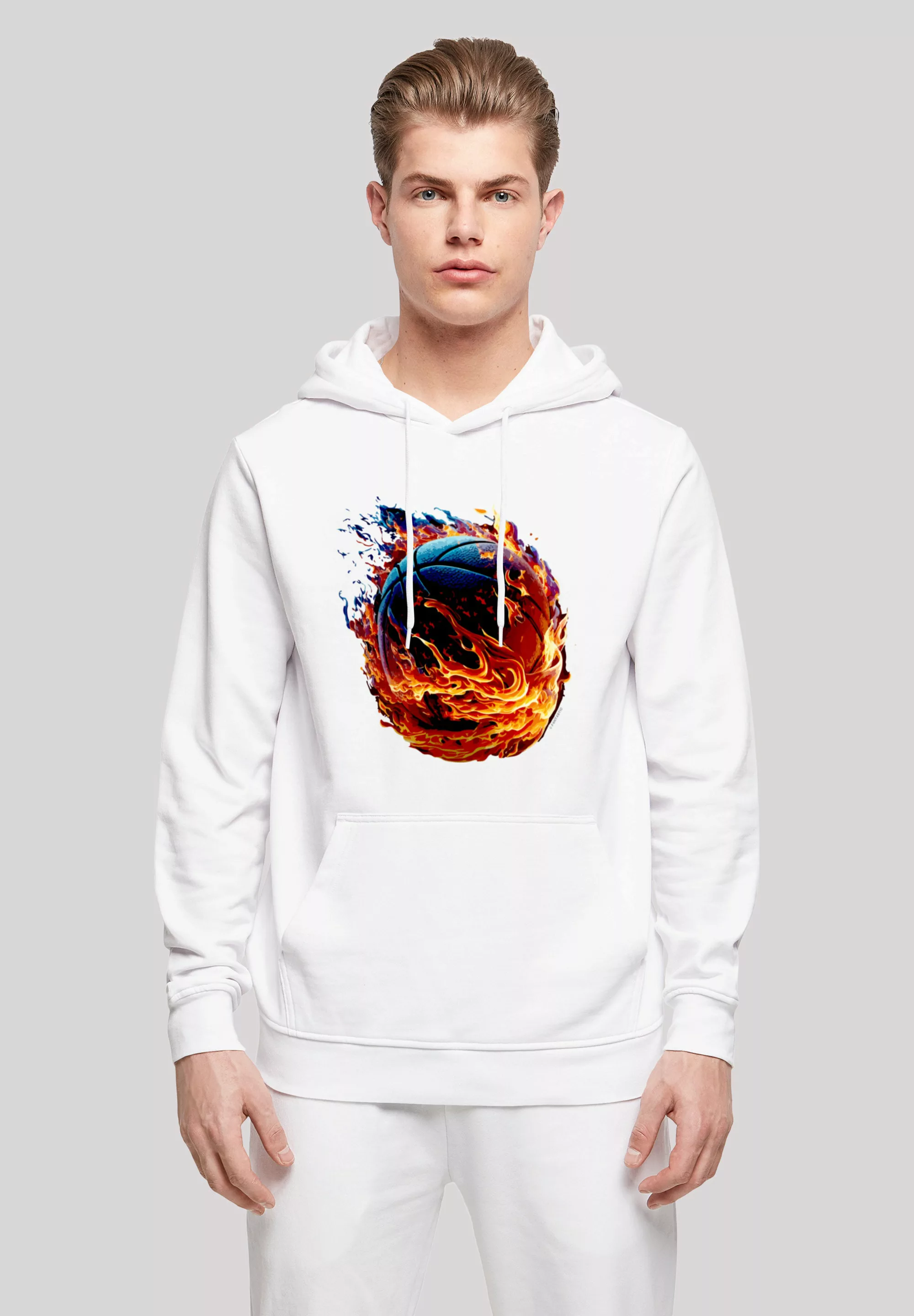 F4NT4STIC Kapuzenpullover "Basketball On Fire Sport HOODIE", Print günstig online kaufen