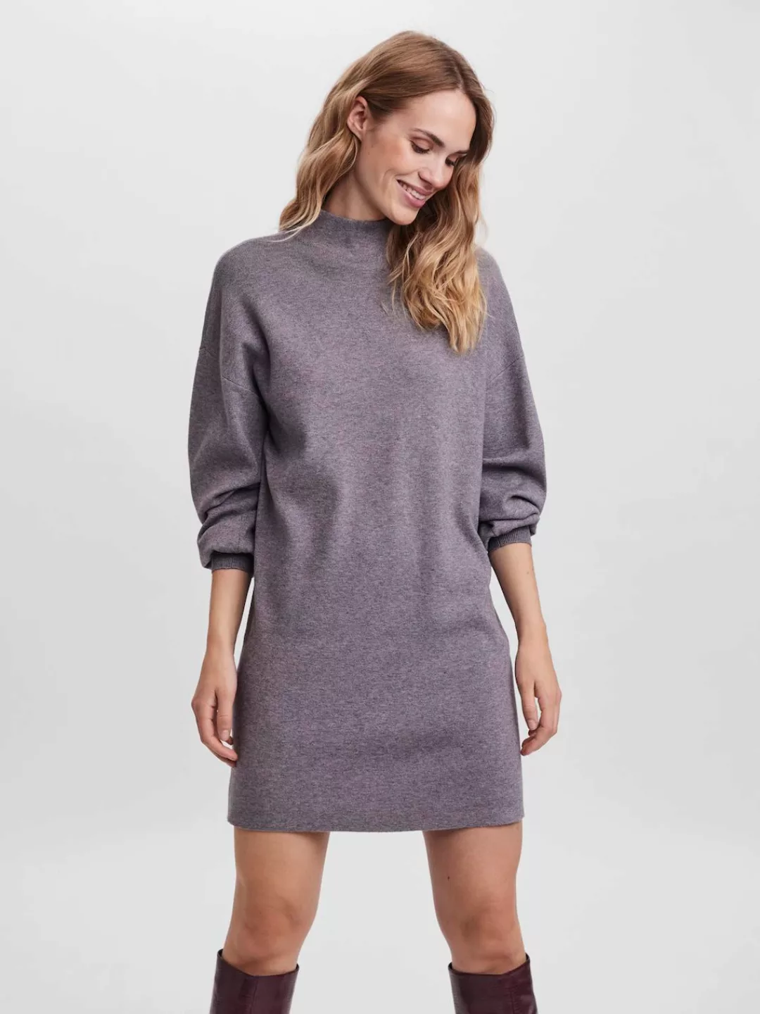 Vero Moda Strickkleid "VMNANCY LS FUNNELNECK DRESS GA NOOS" günstig online kaufen