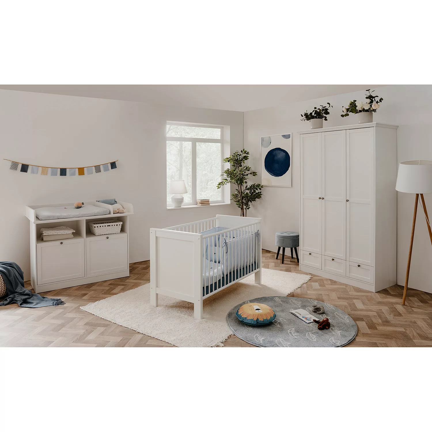 Babybett LANDWOOD 66B von Finori Weiß günstig online kaufen