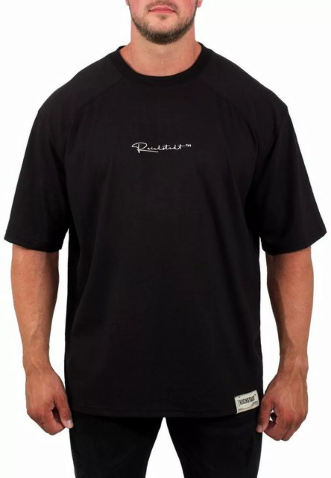 Reichstadt Oversize-Shirt Reichstadt Herren T-Shirt 22RS033A (1-tlg) mit St günstig online kaufen