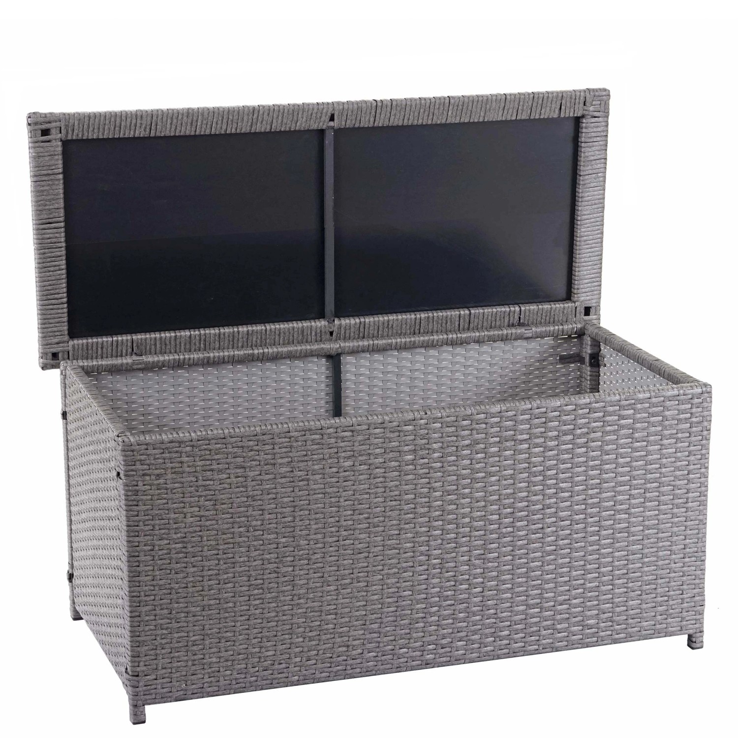 MCW Poly-Rattan Kissenbox D88 320l Basic Grau 63x135x52cm 320l günstig online kaufen