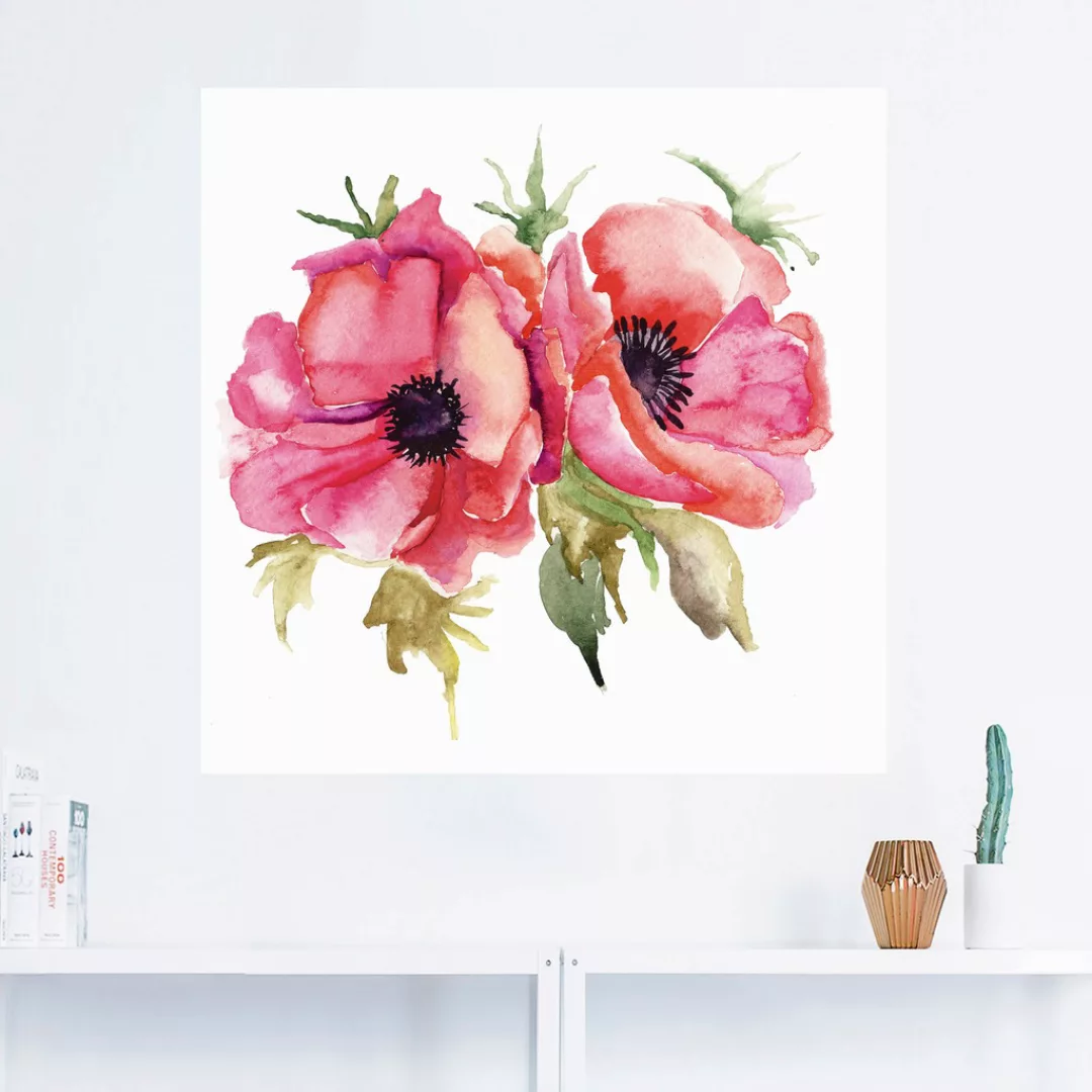 Artland Wandbild "Mohnblumen", Blumen, (1 St.), als Alubild, Outdoorbild, L günstig online kaufen