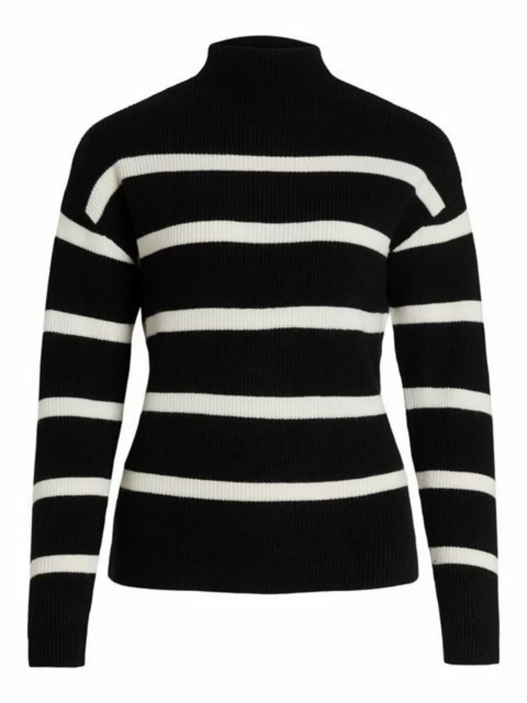 Vila Strickpullover Streifen Strickpullover Stehkragen Sweater VIRIL 6033 i günstig online kaufen