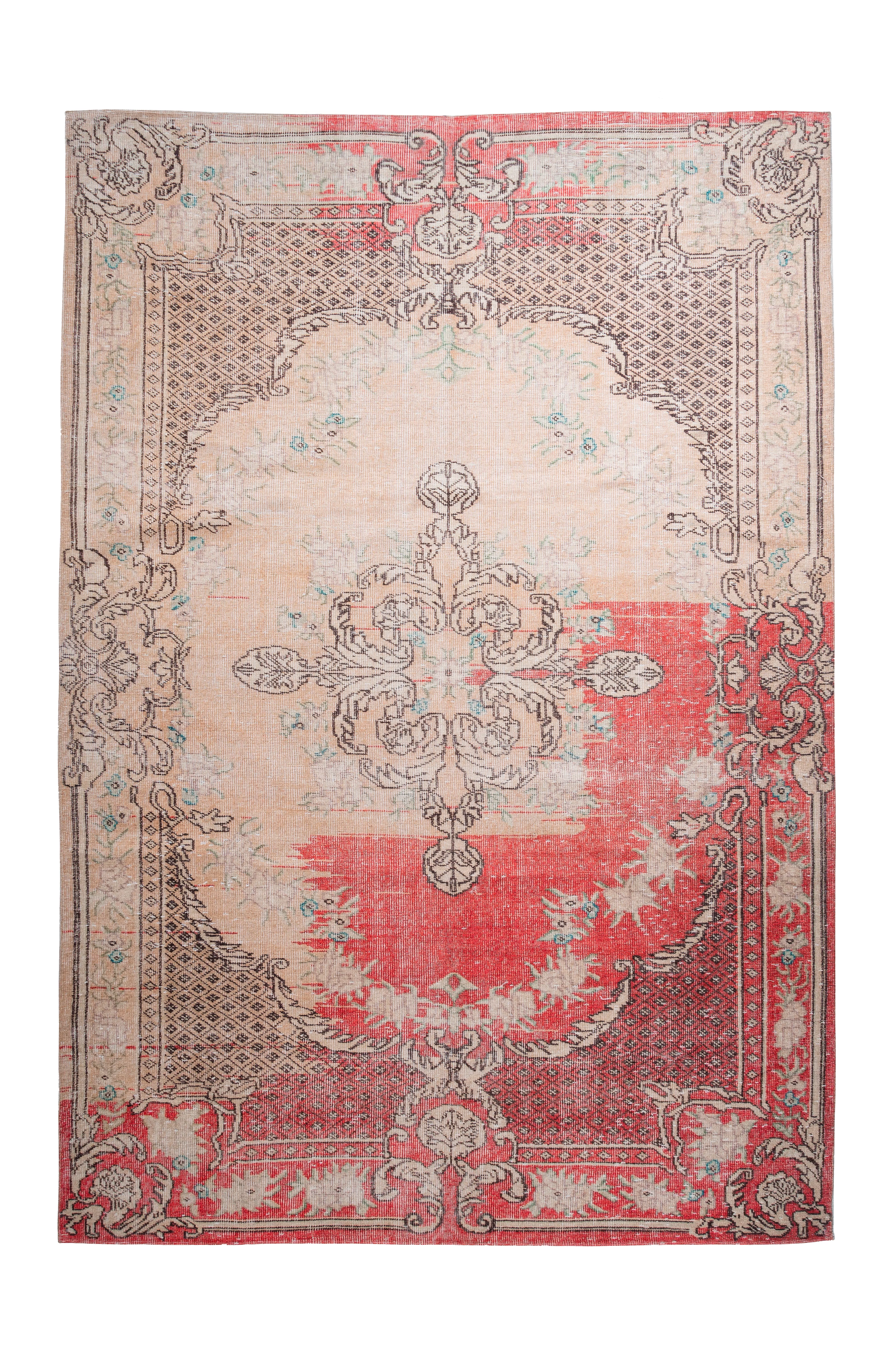 Arte Espina Flachflorteppich Vintage 8405 Rot 200cm X 290cm günstig online kaufen