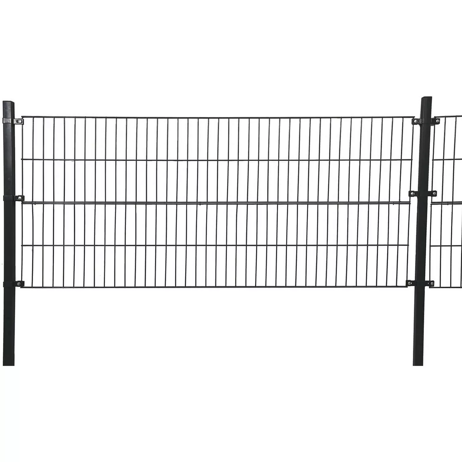 Home Deluxe Doppelstabmattenzaun 0,4 m x 16 m Anthrazit günstig online kaufen