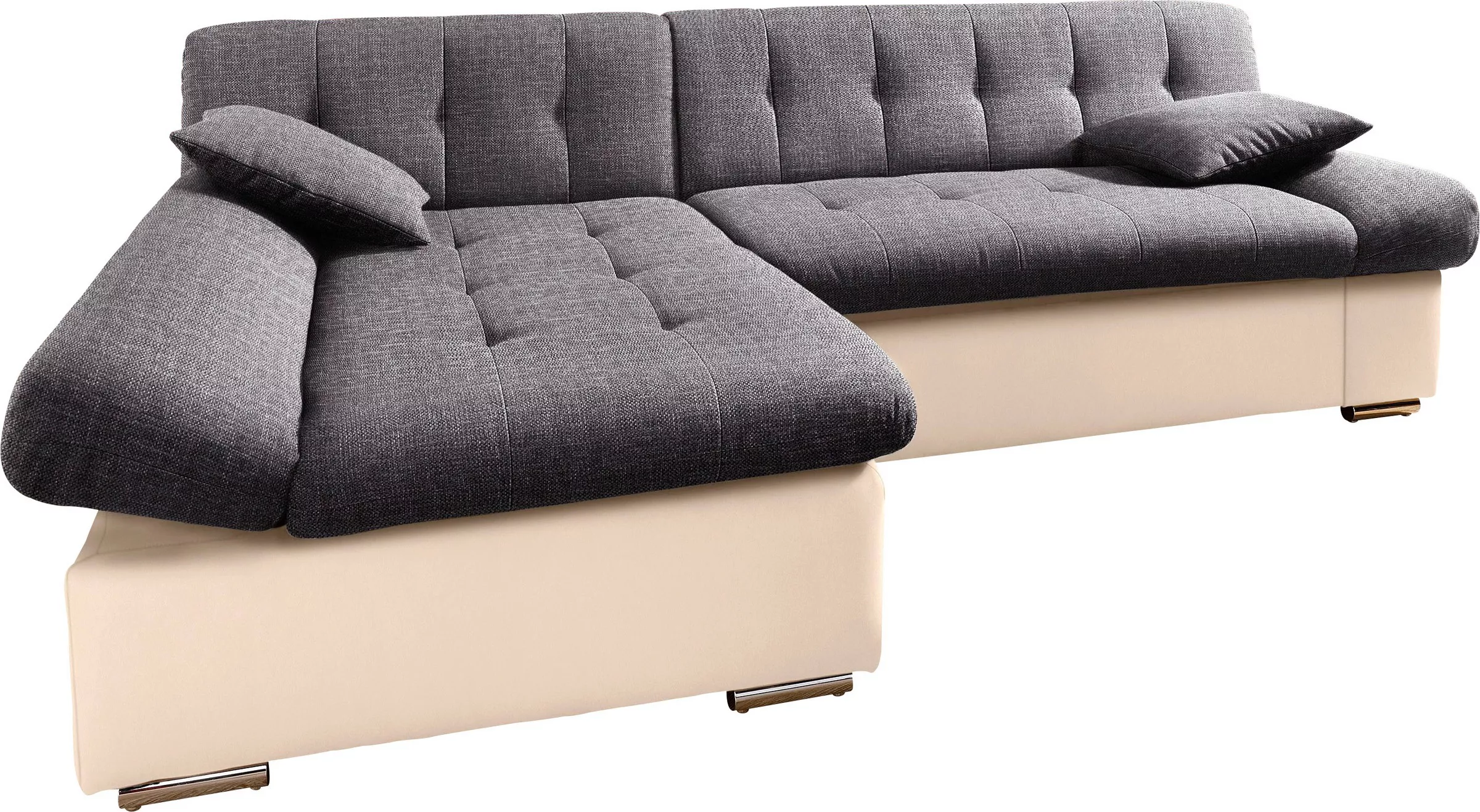 TRENDMANUFAKTUR Ecksofa »Reggae, modern und bequem, aktueller Materialmix, günstig online kaufen