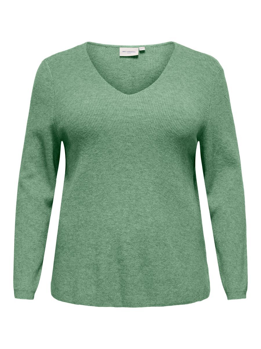 ONLY Curvy Strickpullover Damen Grün günstig online kaufen