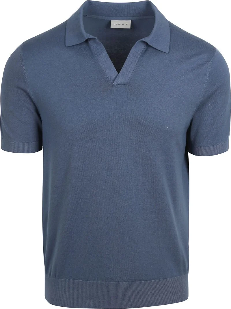 Suitable Poloshirt Riva Compact Denim Blau - Größe XXL günstig online kaufen