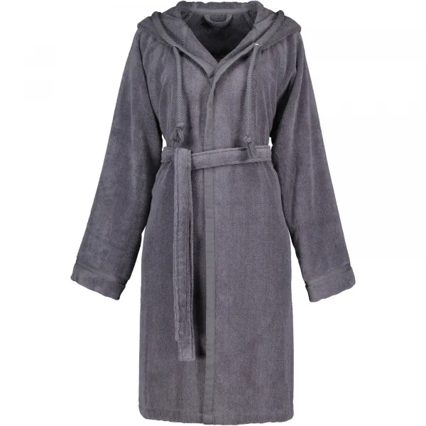 Vossen Bademäntel Damen Kurzmantel mit Kapuze Jive - Farbe: graphit - 7660 günstig online kaufen