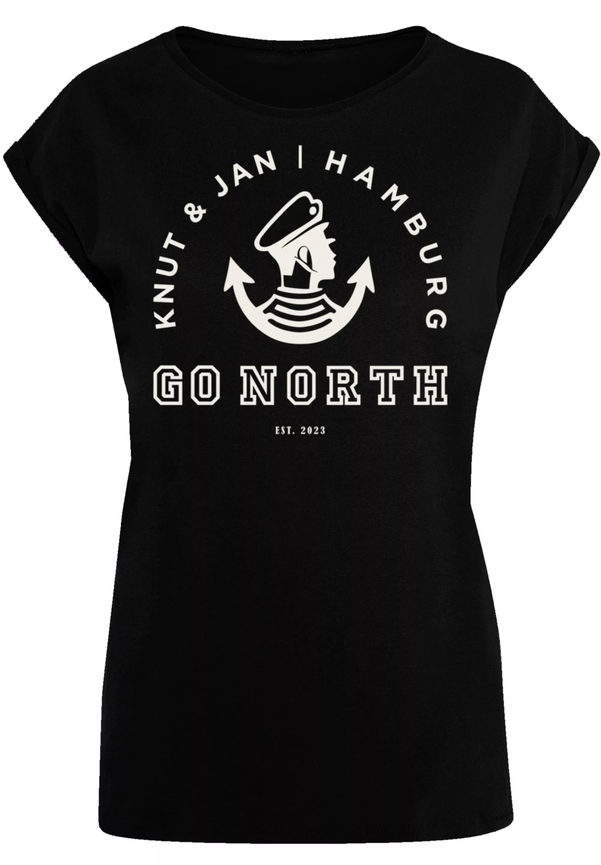 F4NT4STIC T-Shirt "Go North Knut Jan Hamburg Knut Jan Hamburg", Print günstig online kaufen