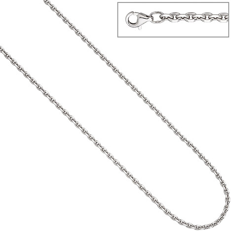 SIGO Ankerkette 925 Silber diamantiert 3,4 mm 55 cm Kette Halskette Silberk günstig online kaufen