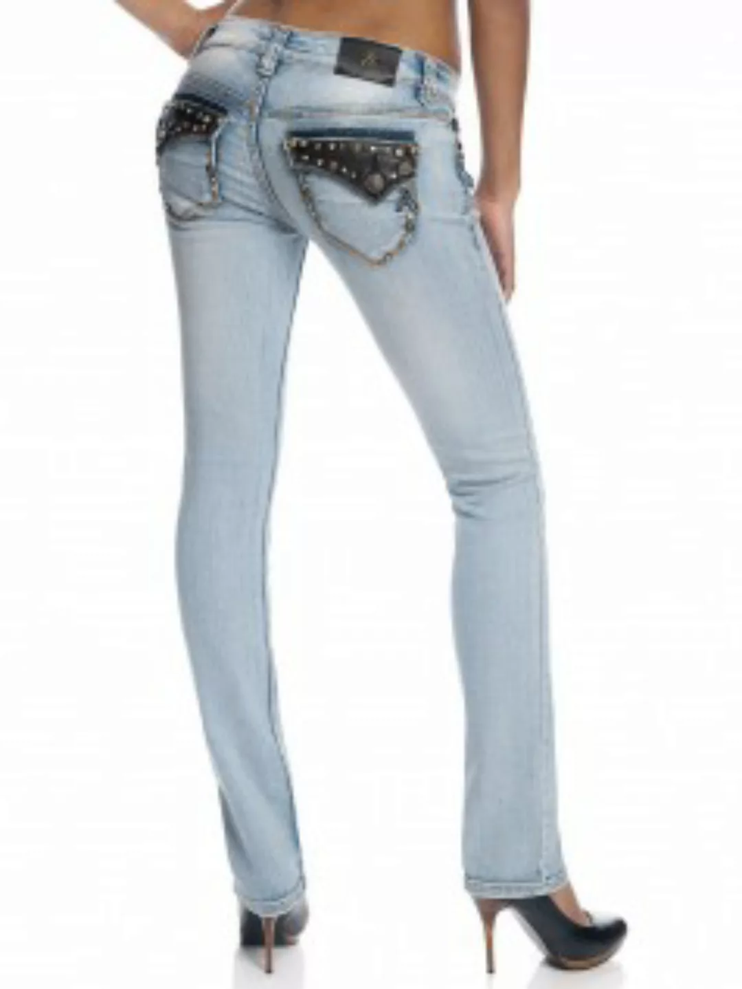Antique Rivet Damen Strass Jeans Lindsey günstig online kaufen