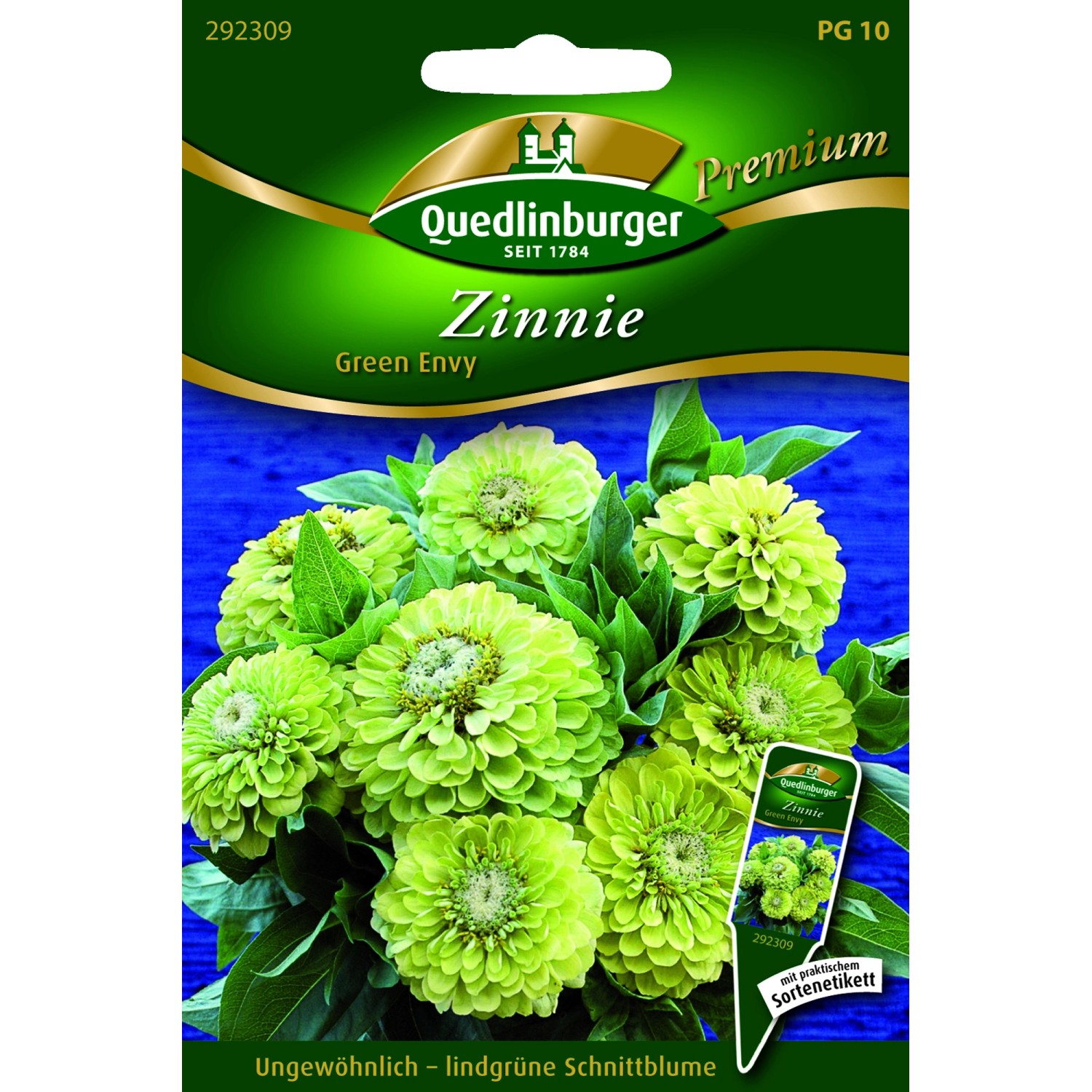 Quedlinburger Zinnien ''Green Envy'' günstig online kaufen