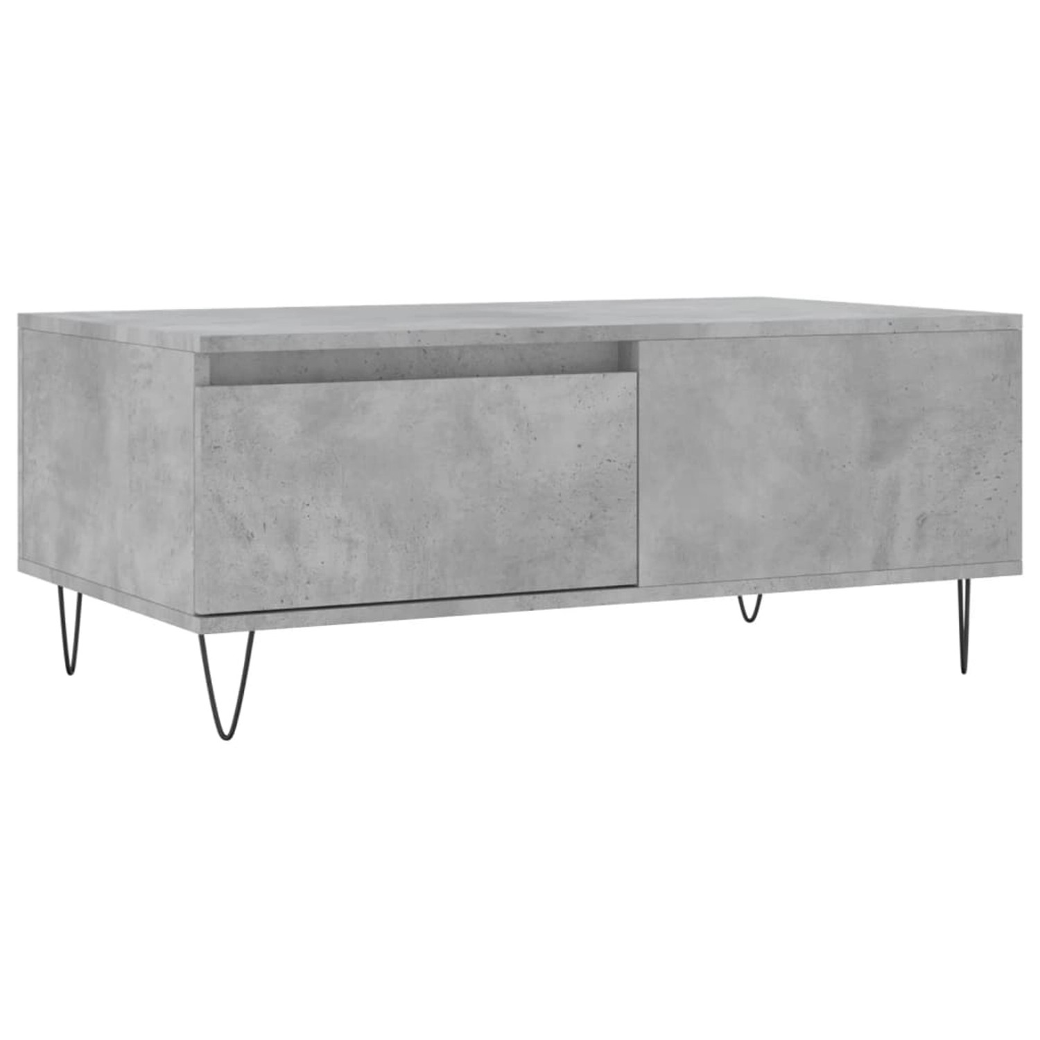 vidaXL Couchtisch Betongrau 90x50x36,5 cm Holzwerkstoff Modell 3 günstig online kaufen