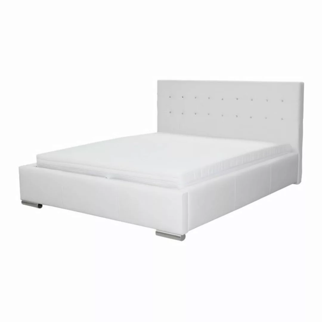 Xlmoebel Bett Exquisites Designer-Kristall-Stein-Chesterfield-Bett mit Bett günstig online kaufen