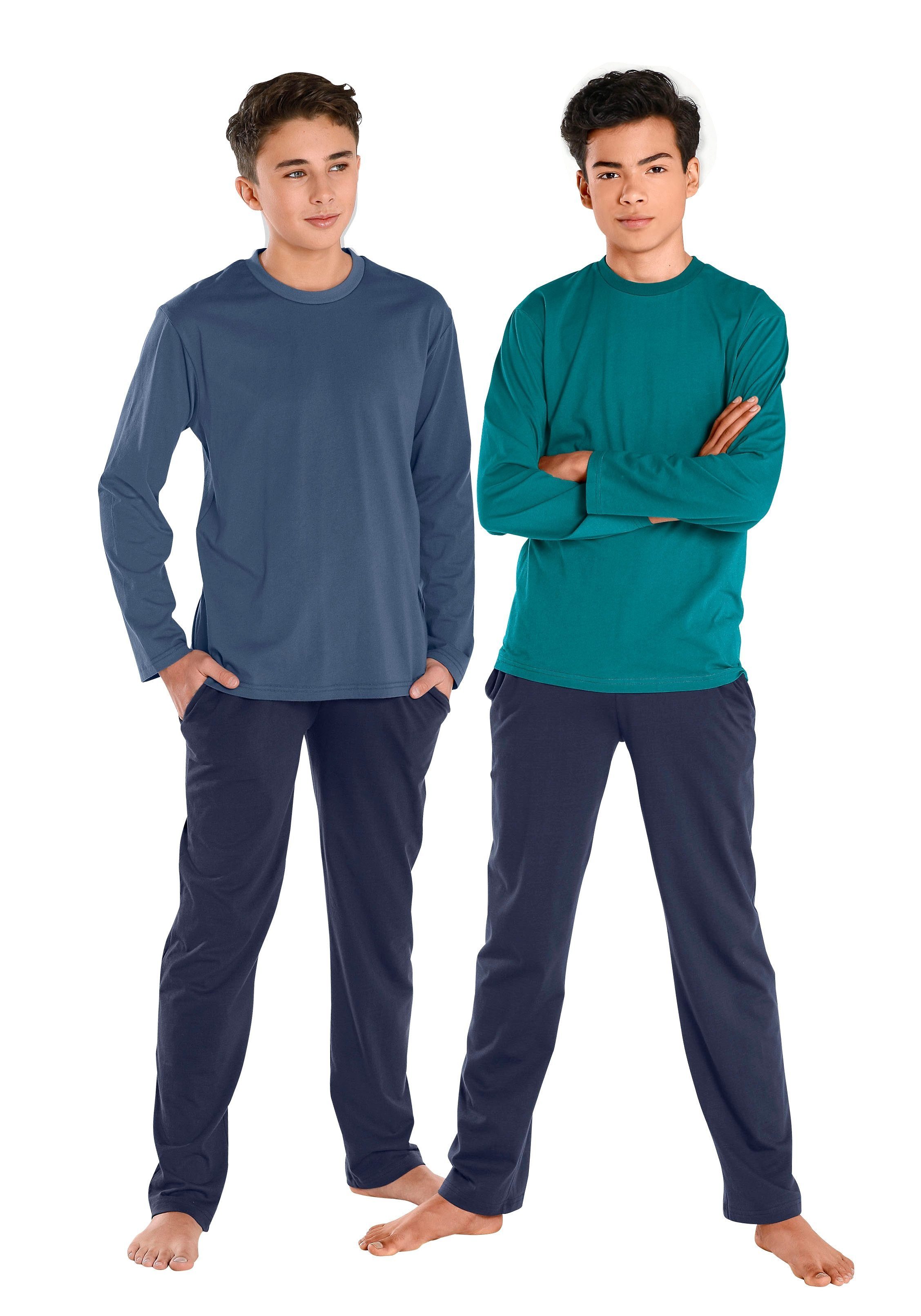 AUTHENTIC LE JOGGER Pyjama (4 tlg., günstig online kaufen