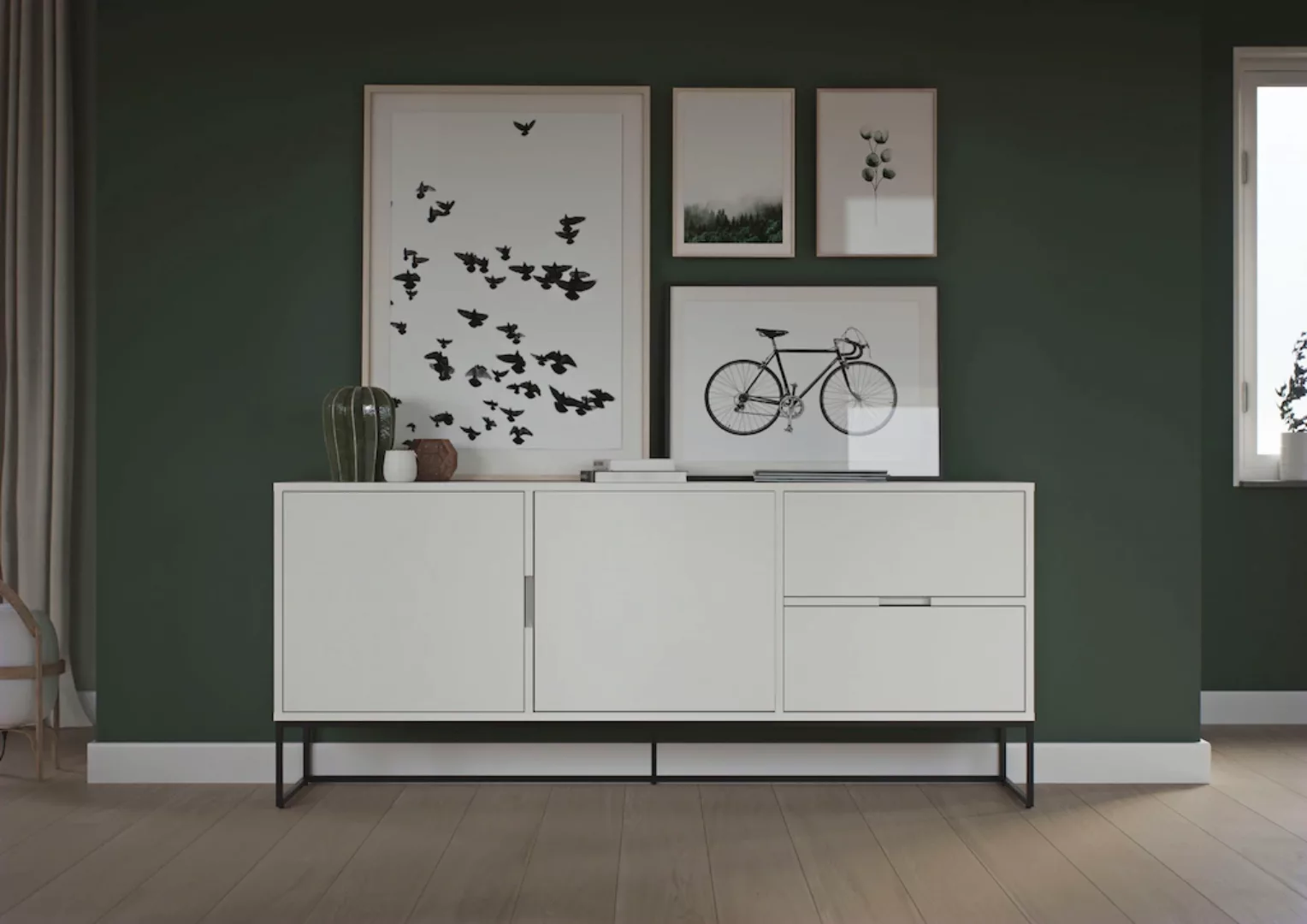 Tenzo Sideboard "LIPP", mit 2 Türen und 2 Schubladen, Design von Tenzo Desi günstig online kaufen