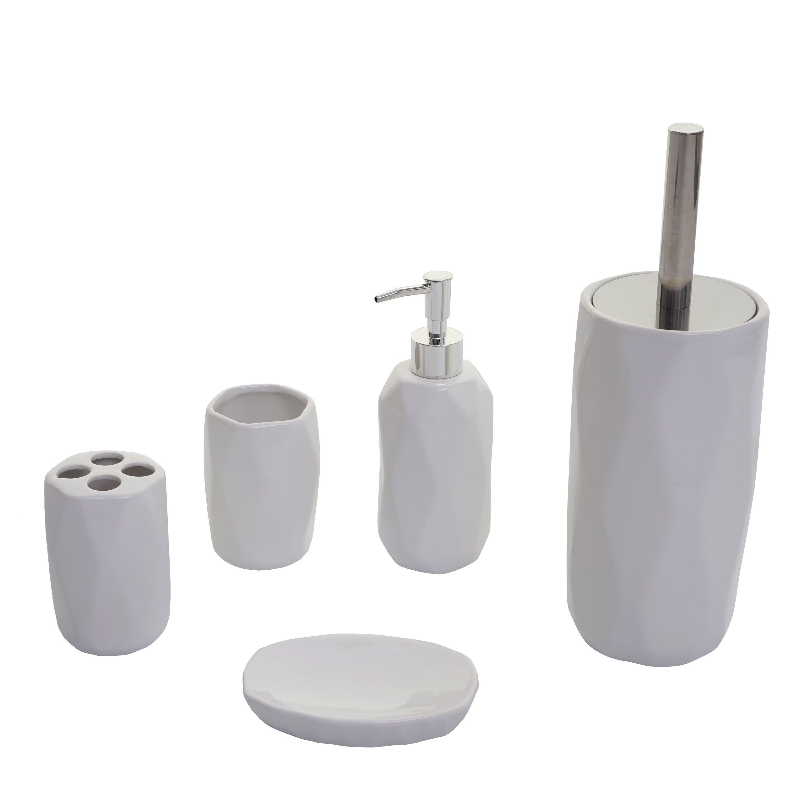 MCW 5-teiliges Badset H88 Weiß günstig online kaufen