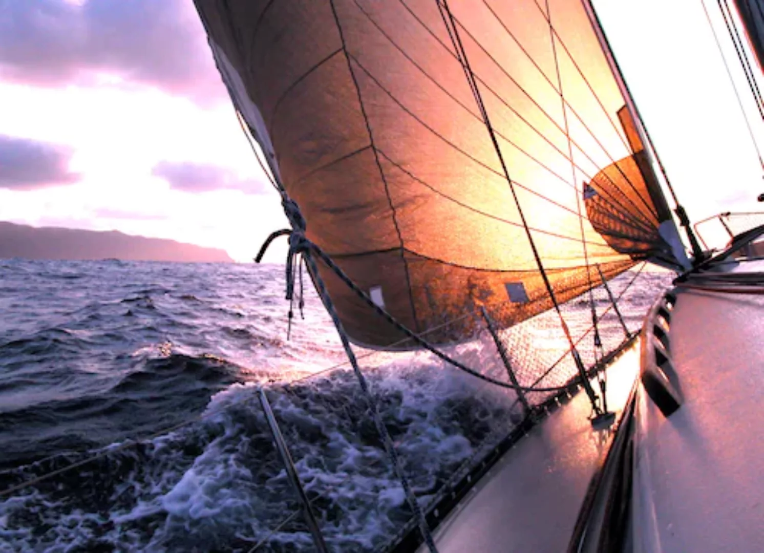 Papermoon Fototapete »Sailing to Sunset« günstig online kaufen