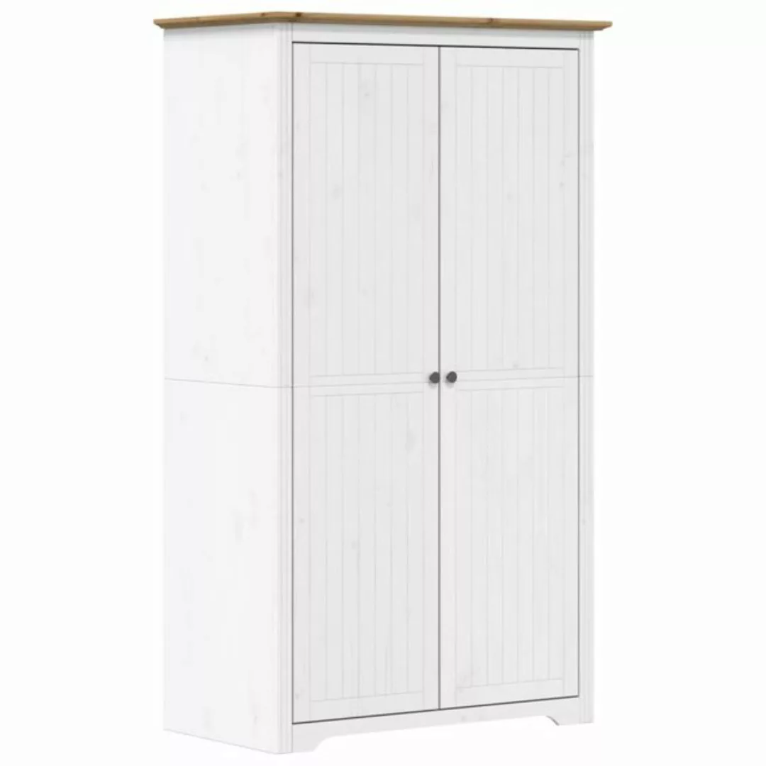 vidaXL Kleiderschrank Kleiderschrank BODO Weiß und Braun 99x53,5x173 cm Kie günstig online kaufen