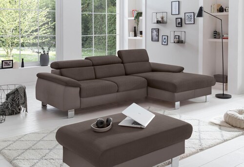 COTTA Polstergarnitur "Komaris L-Form", (Set), Set bestehend aus: Ecksofa m günstig online kaufen