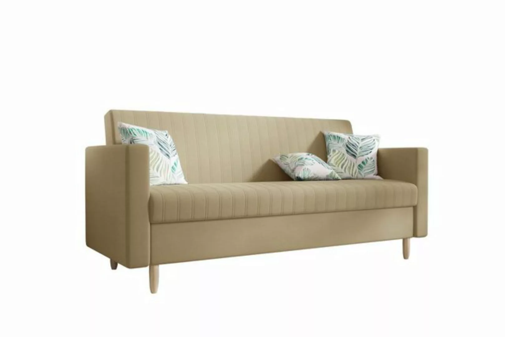 Stylefy 3-Sitzer Melisa, Sofa, Schlafsofa, Sitzkomfort, mit Bettfunktion, m günstig online kaufen