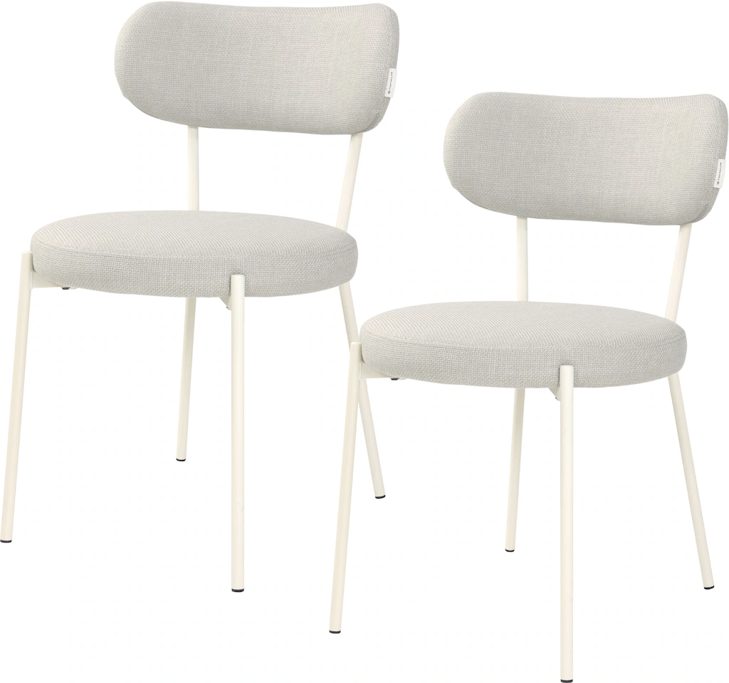 TOM TAILOR HOME 4-Fußstuhl "SOFT PAD CHAIR", (Set), 2 St., Webstoff, Esszim günstig online kaufen