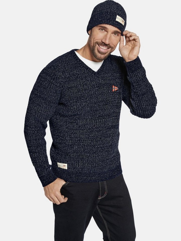 Jan Vanderstorm Strickpullover RONAI +Fit Kollektion, Beanie-Style günstig online kaufen