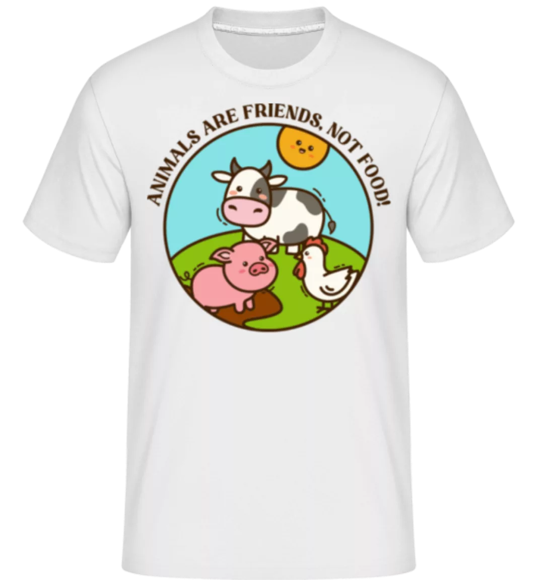 Animals Are Friends Not Food · Shirtinator Männer T-Shirt günstig online kaufen
