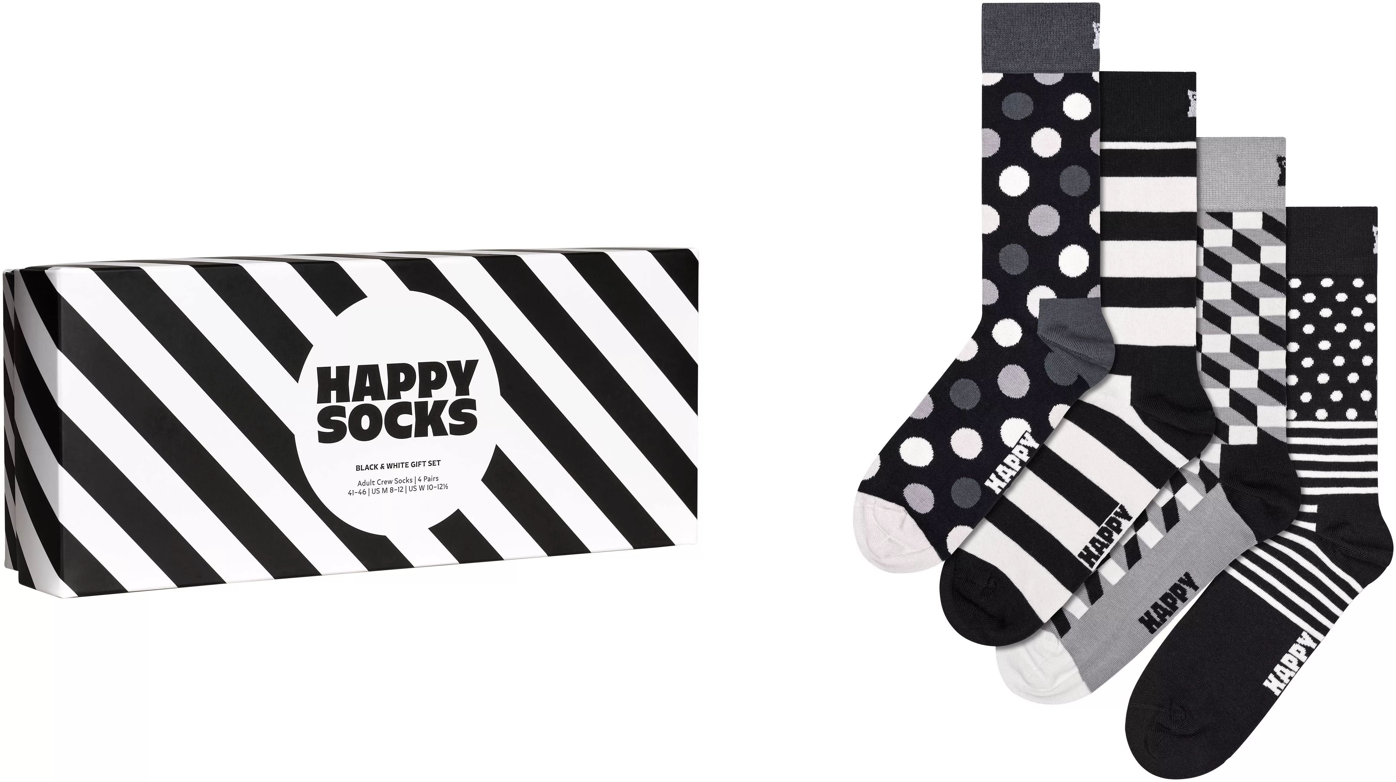 Happy Socks Socken, (4er Pack), Classic Black & White Socks Gift Set günstig online kaufen