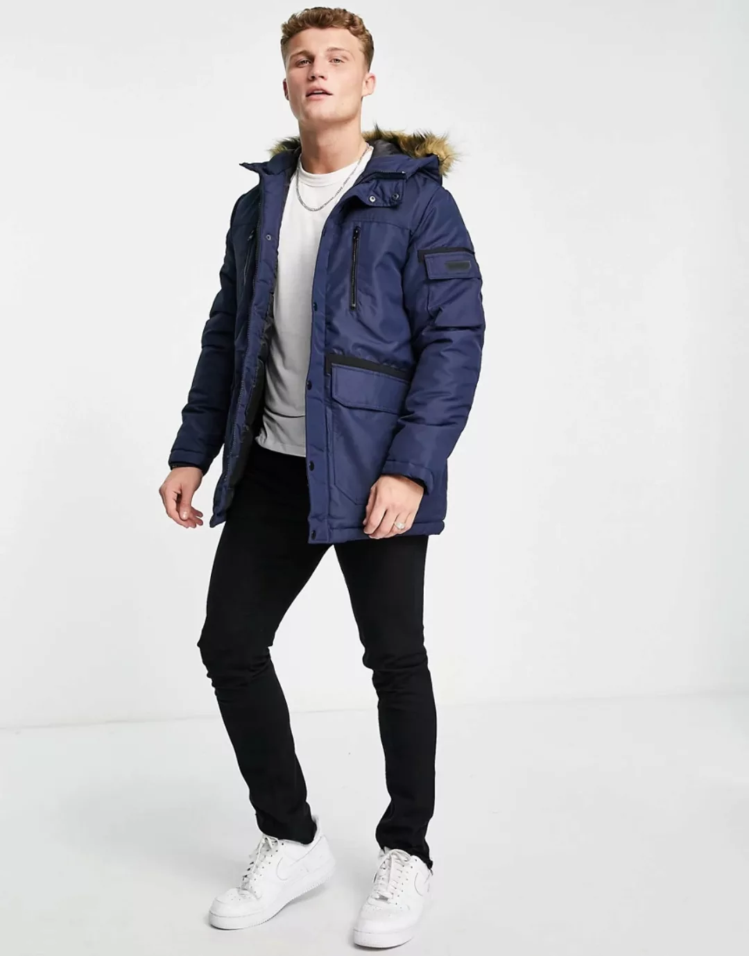 Jack & Jones Eglobe Sts Parka XS Navy Blazer günstig online kaufen