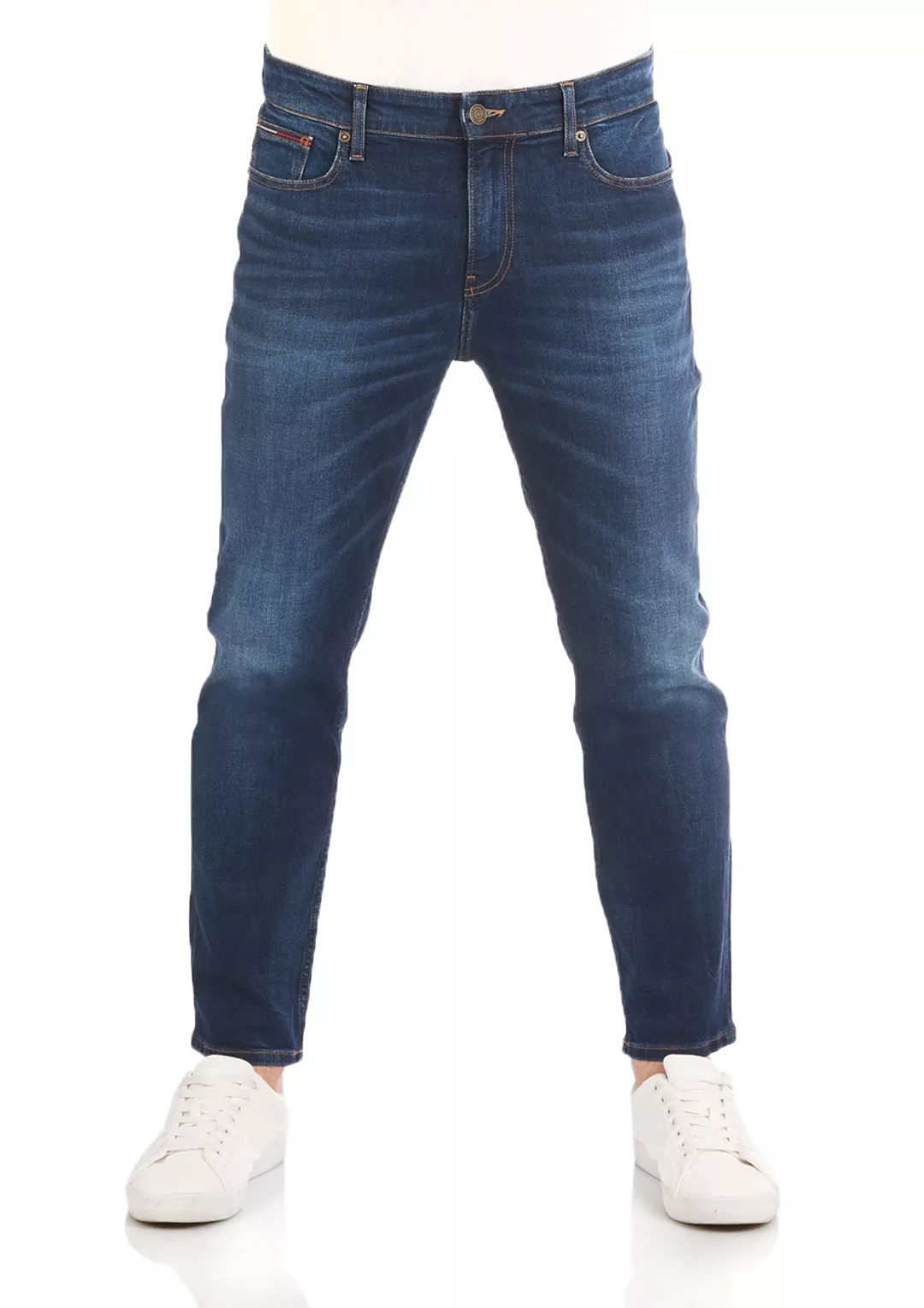 Tommy Hilfiger Herren Jeans Ryan - Relaxed Straight Fit - Blau - Aspen Dark günstig online kaufen