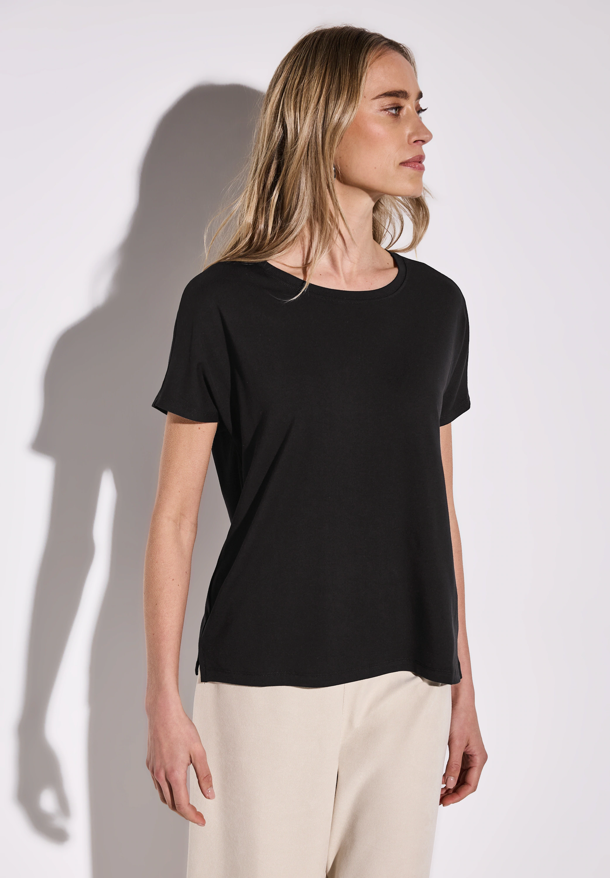 STREET ONE Shirttop "Style Crista", mit hängenden Schultern günstig online kaufen