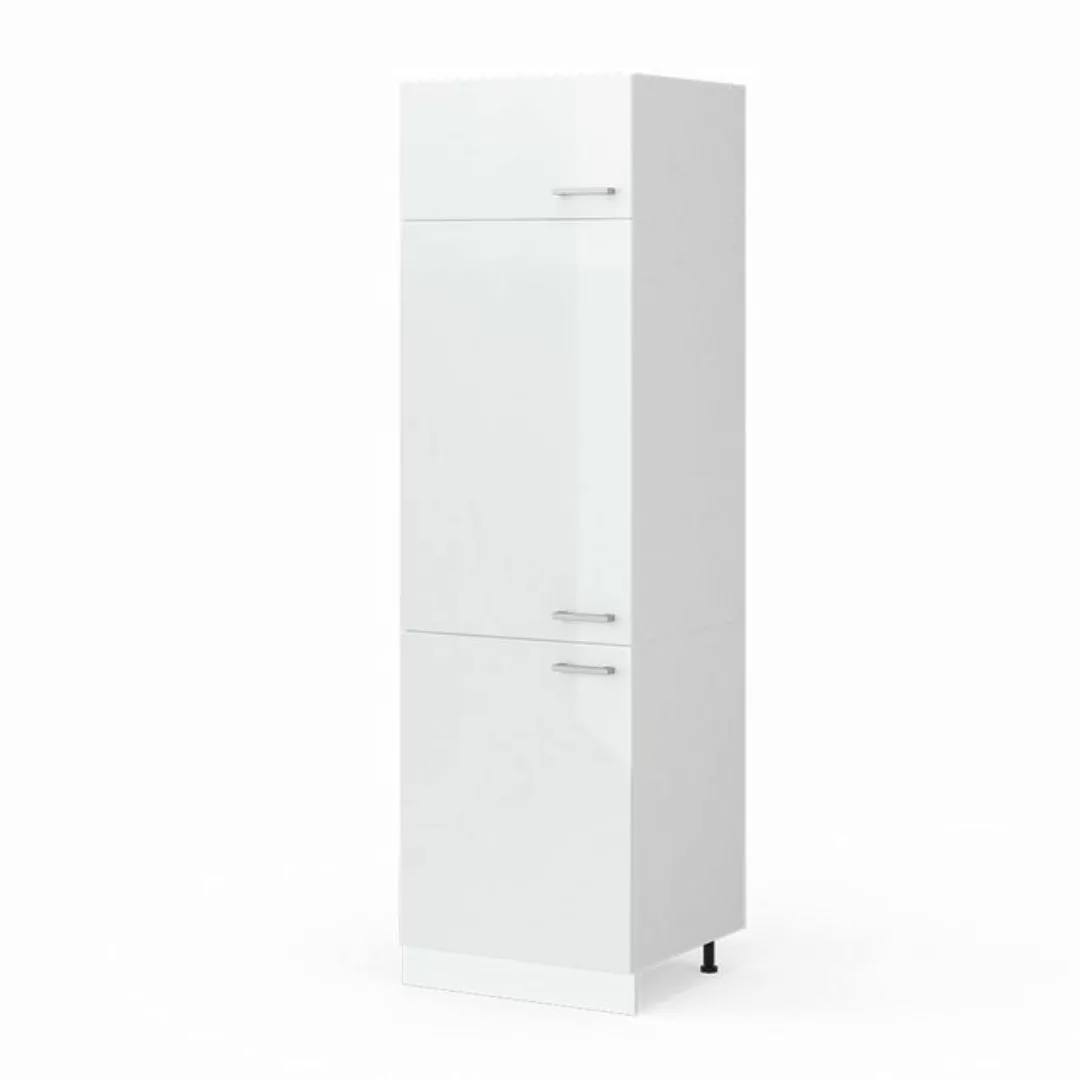 Vicco Kühlumbauschrank Küchenhochschrank R-Line 60 cm Weiß Landhaus günstig online kaufen