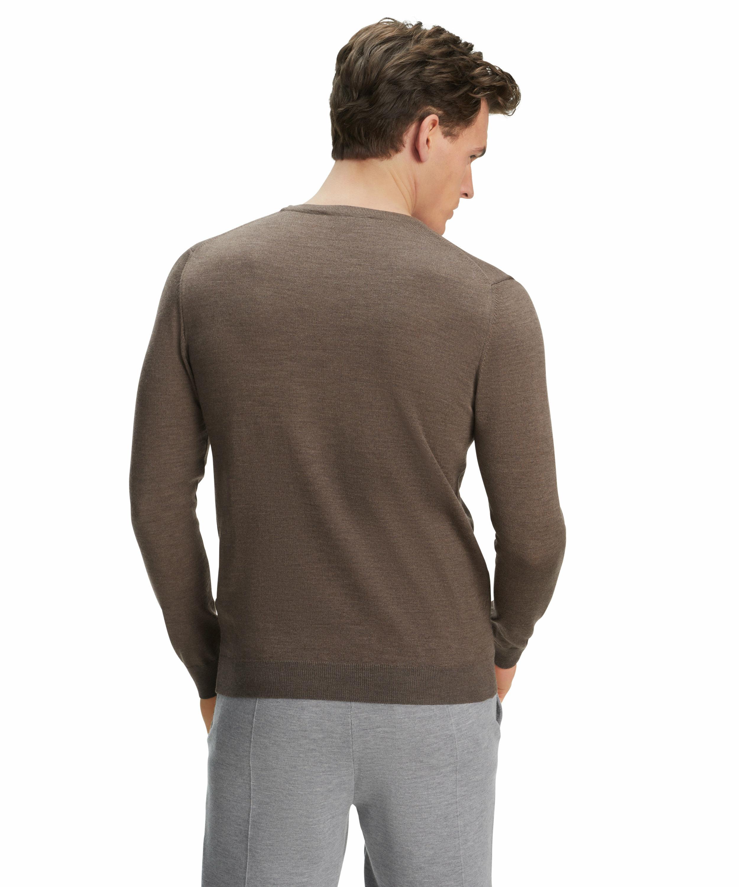 FALKE Herren Pullover V-Ausschnitt, 4XL, Braun, Uni, Wolle, 60911-511208 günstig online kaufen