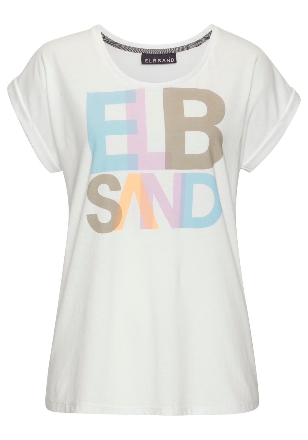 Elbsand Print-Shirt, mit Logodruck, Kurzarmshirt, sportlich günstig online kaufen