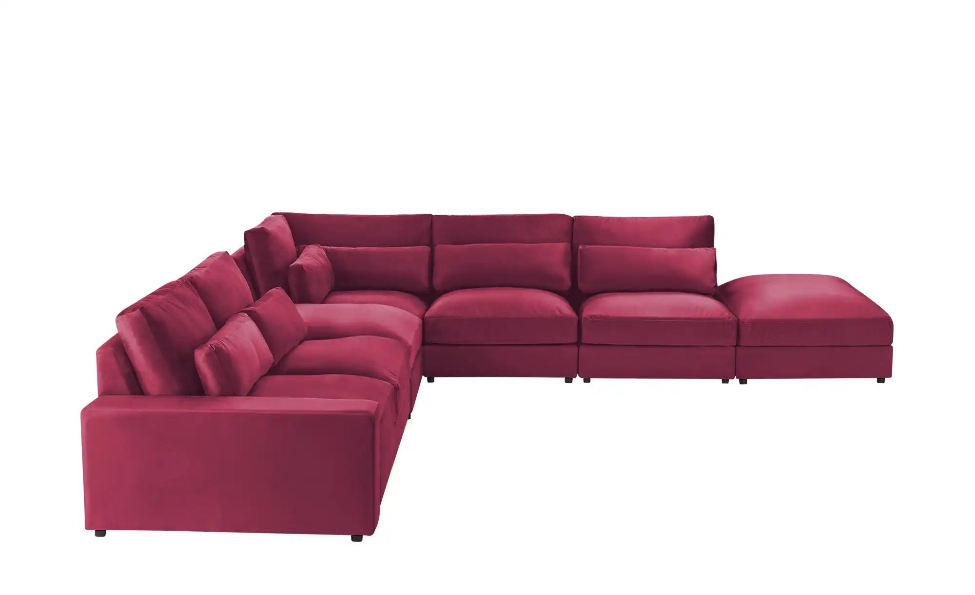 Ecksofa  Branna ¦ rot ¦ Maße (cm): B: 412 H: 88 T: 386 Polstermöbel > Sofas günstig online kaufen