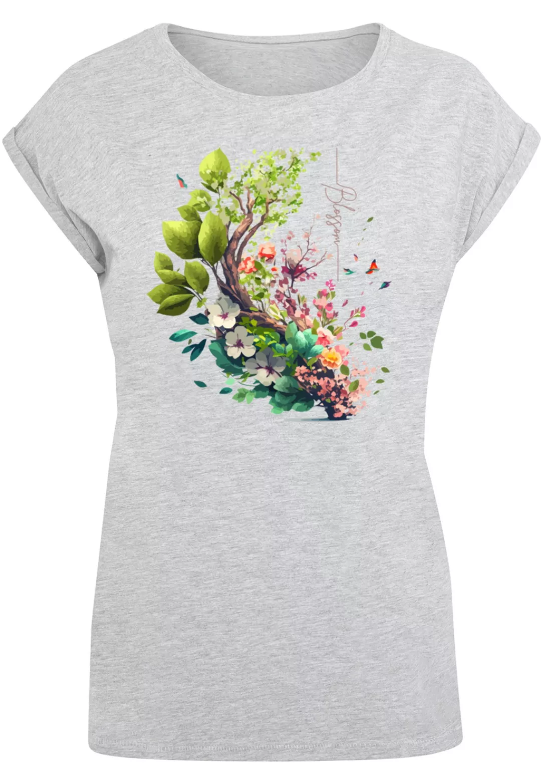 F4NT4STIC T-Shirt "Baum mit Blumen", Print günstig online kaufen