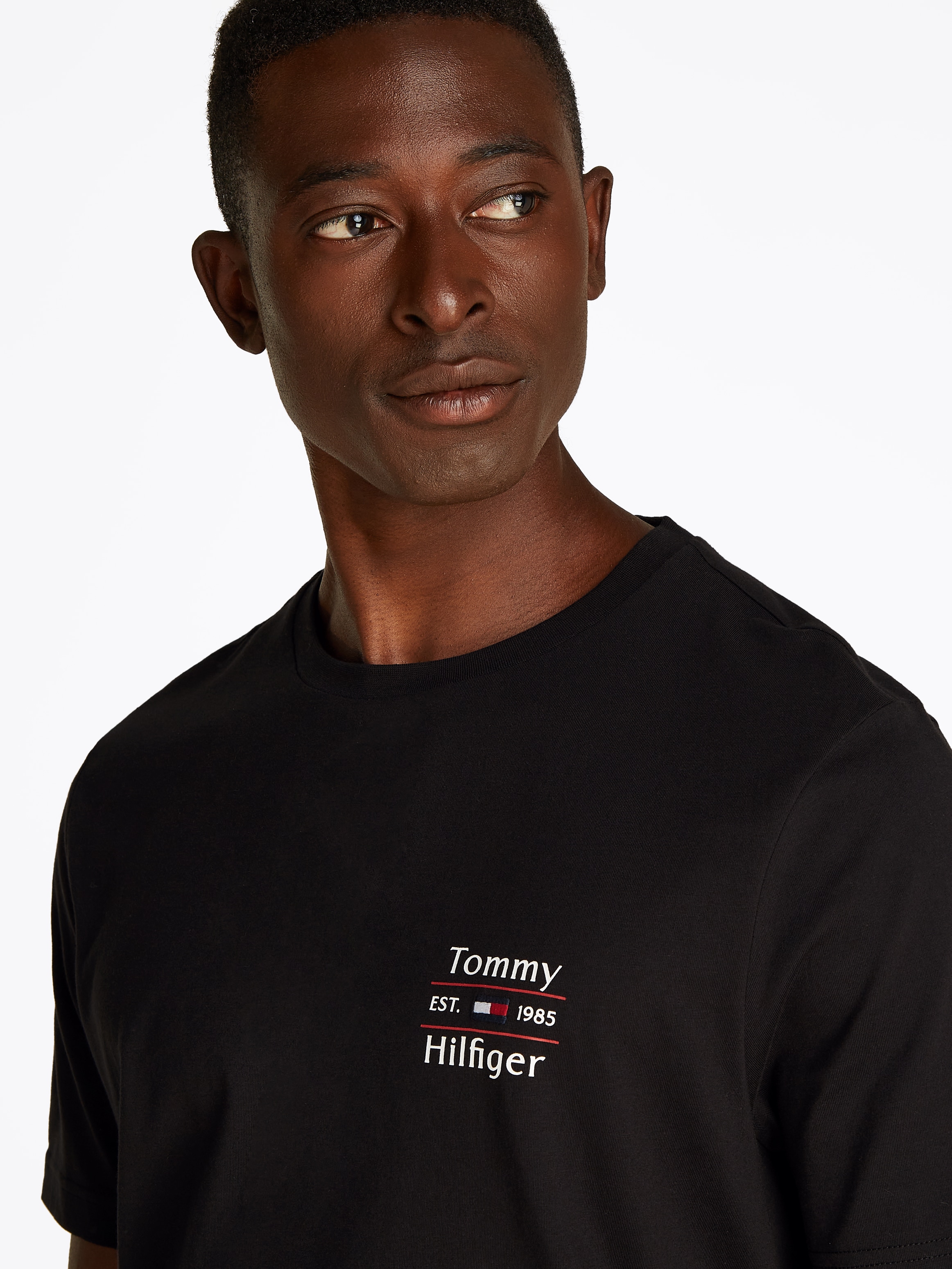 Tommy Hilfiger Rundhalsshirt "HILFIGER STACK TEE" günstig online kaufen