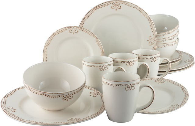 CreaTable Kombiservice »Geschirr-Set, Service Romantic Vintage«, (Set, 16 t günstig online kaufen