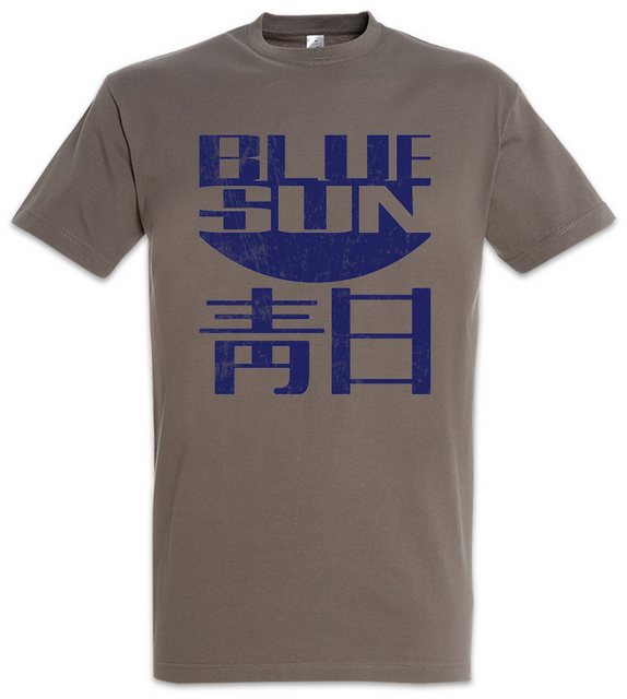 Urban Backwoods Print-Shirt Vintage Blue Sun Logo Herren T-Shirt Kult TV Fi günstig online kaufen