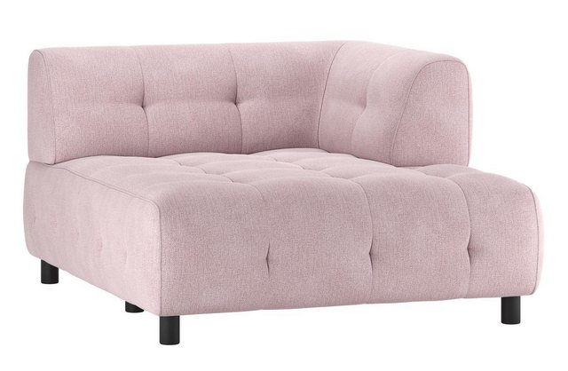 WOOOD Sofa Louis Chaiselongue aus Flachgewebe Rechts günstig online kaufen