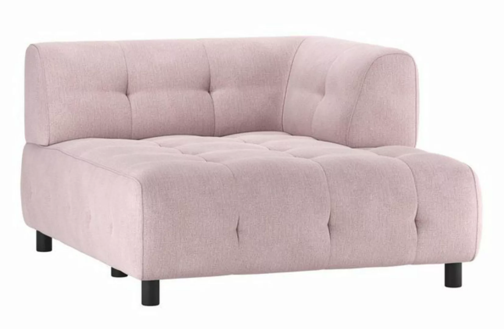 WOOOD Sofa Louis Chaiselongue aus Flachgewebe Rechts günstig online kaufen