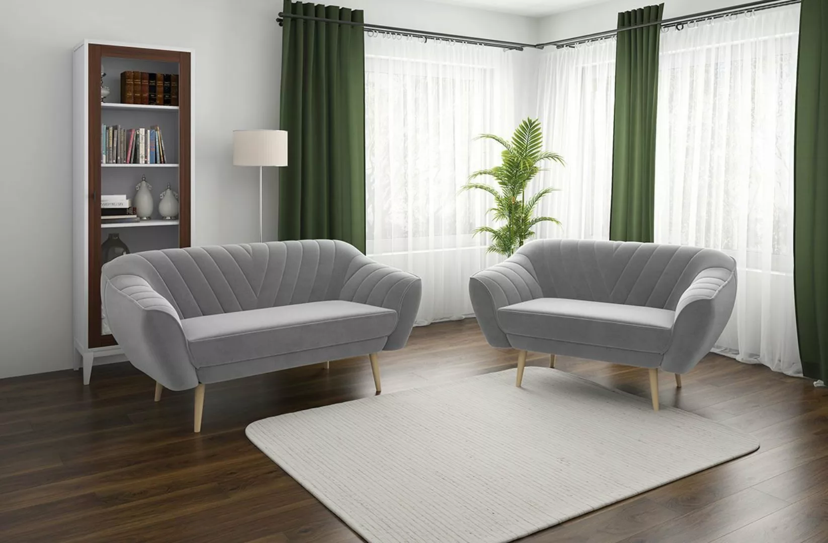 MKS MÖBEL Sofa VIKI 3 2, Moderne Sofa Set 3+2, Skandinavische Deko, Fünf Pe günstig online kaufen