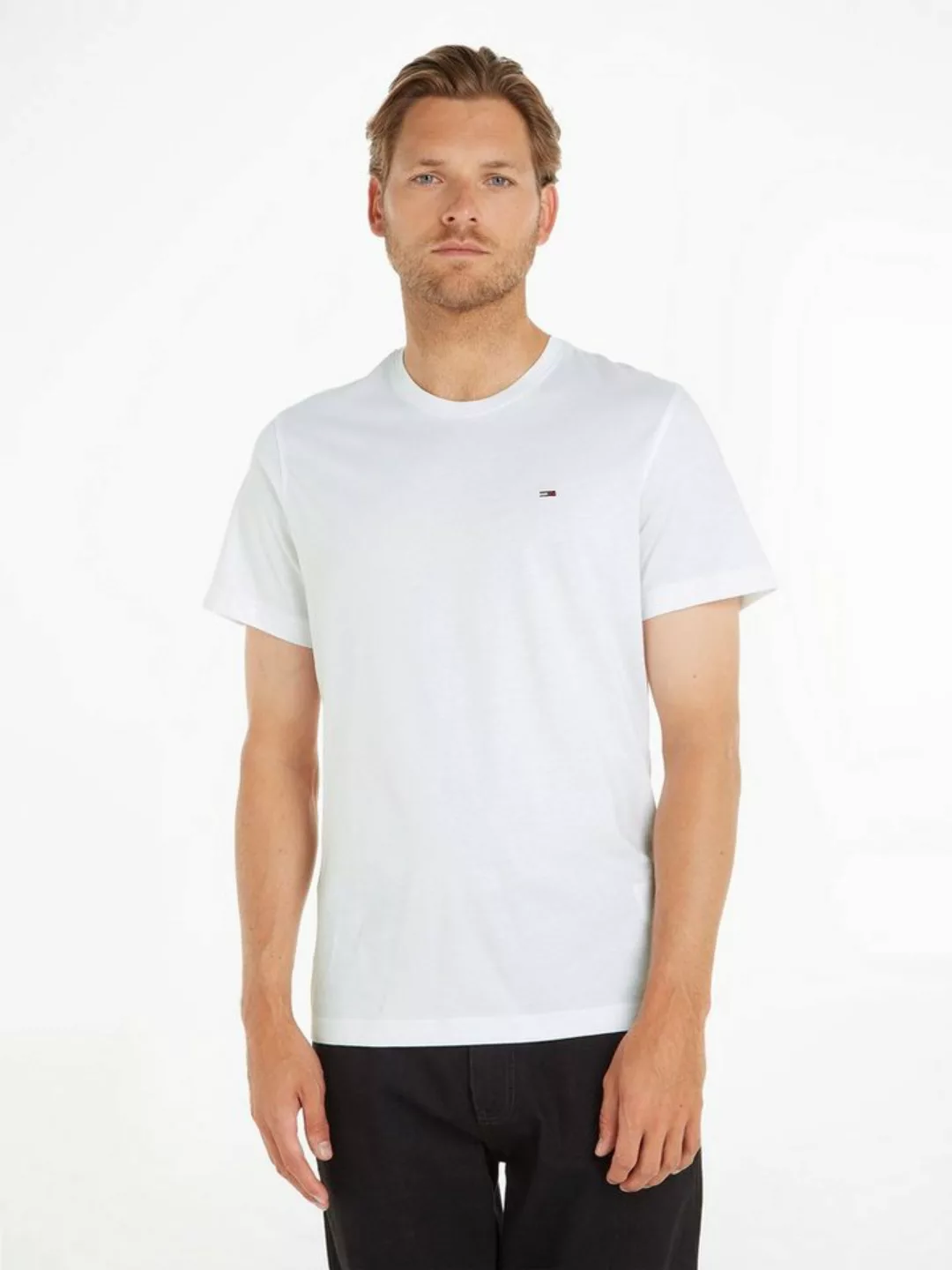 Tommy Jeans T-Shirt TJM ESSENTIAL SOLID TEE Regular Fit mit Rundhalsausschn günstig online kaufen