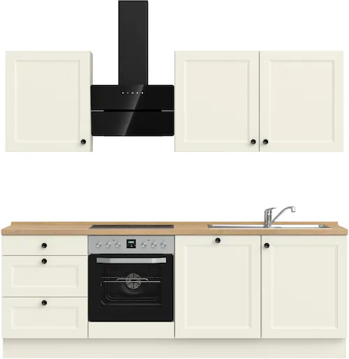 nobilia® Küchenzeile »"Cascada II"«, vormontiert, Breite 240 cm, Ausrichtun günstig online kaufen