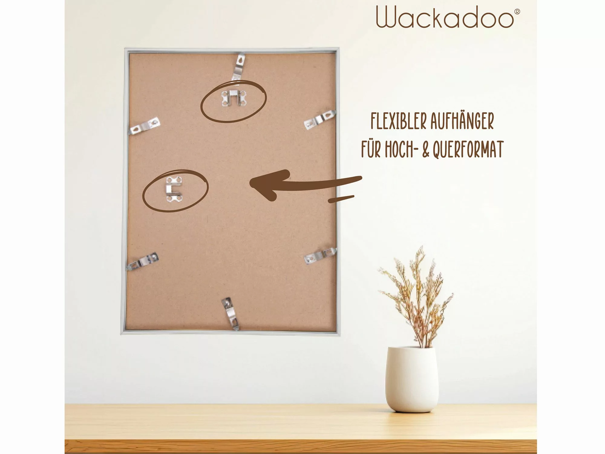 Wackadoo Living Einzelrahmen Bilderrahmen mit Glasscheibe günstig online kaufen