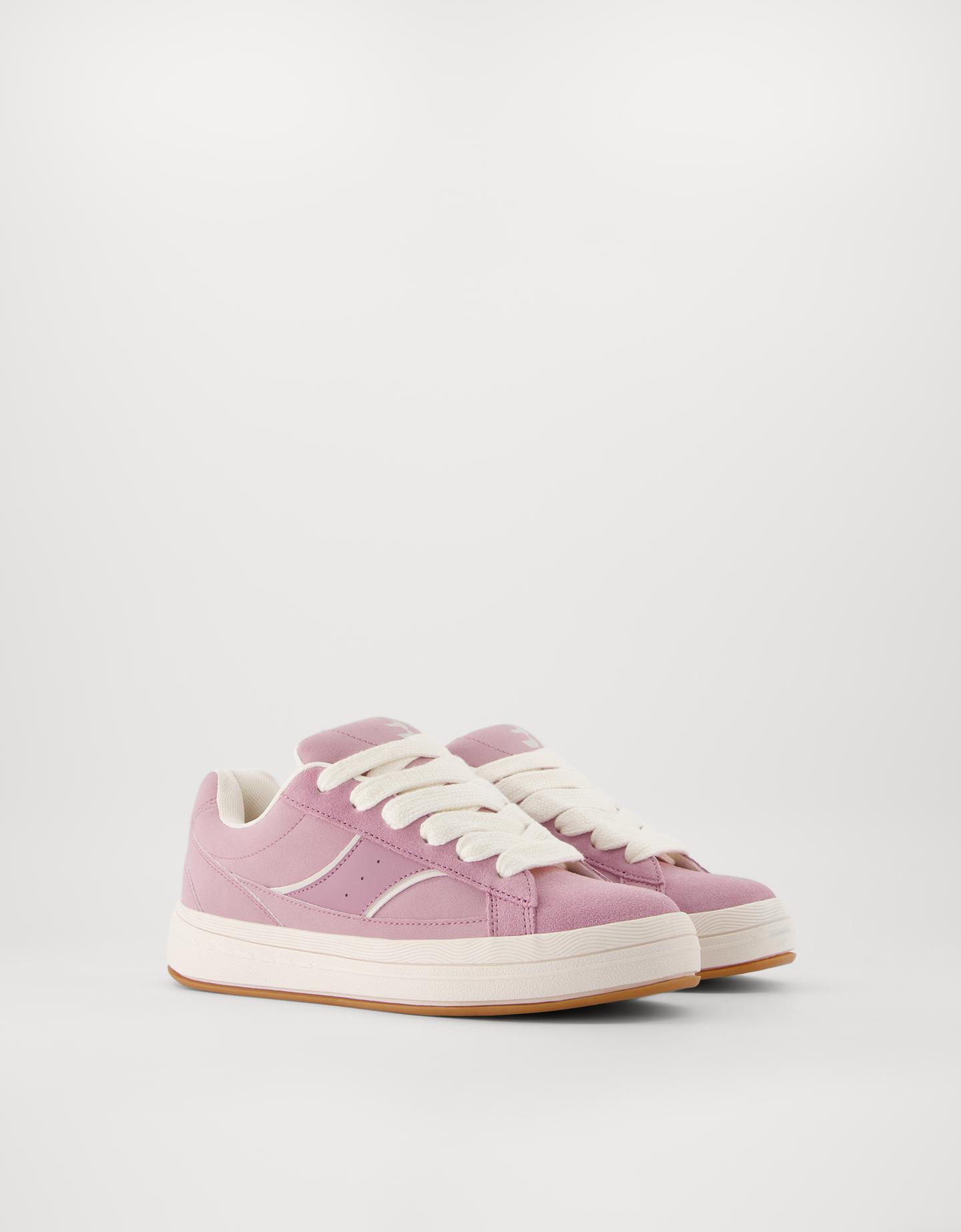 Bershka Sneaker Aus Rauleder Im Skater-Stil Damen 39 Rosa günstig online kaufen