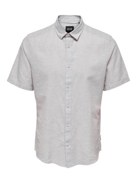 ONLY & SONS Kurzarmhemd ONSCAIDEN SS SOLID LINEN SHIRT NOOS günstig online kaufen